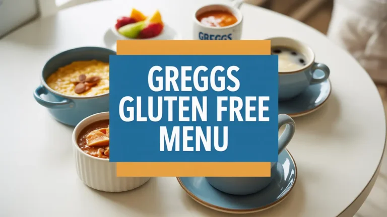 Greggs Gluten Free Menu