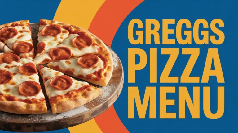 Greggs Pizza Menu