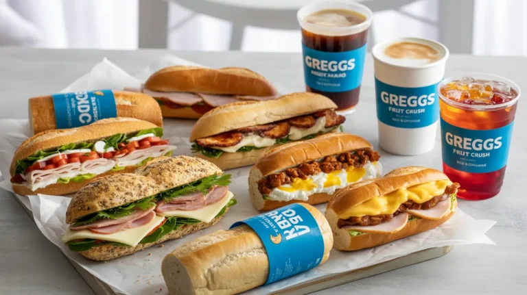 Greggs sandwiches menu With Prices