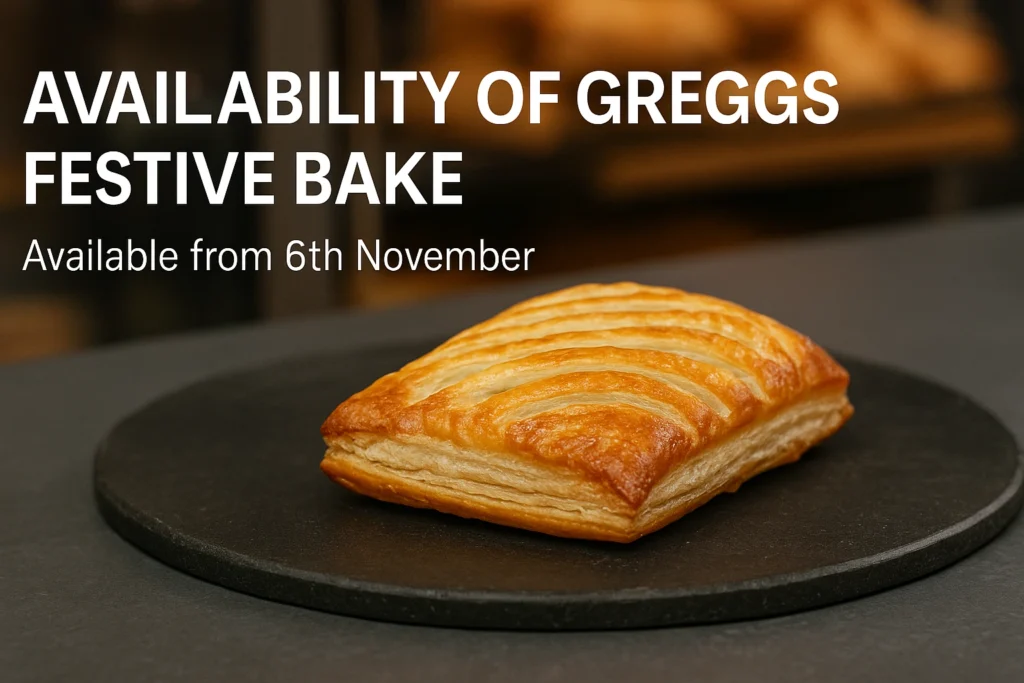 Price and Availability of Greggs Festive Bake