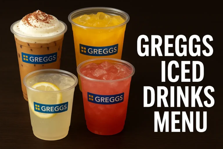 Greggs Iced Drinks Menu
