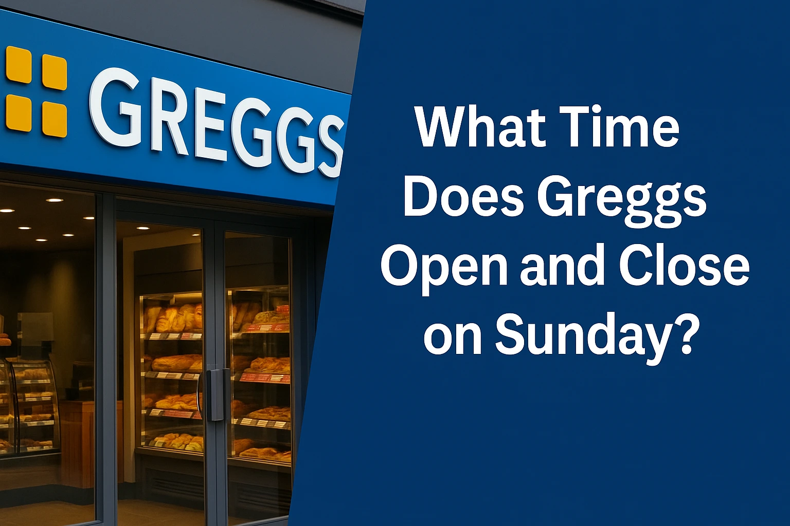 Is Greggs Open on Sunday
